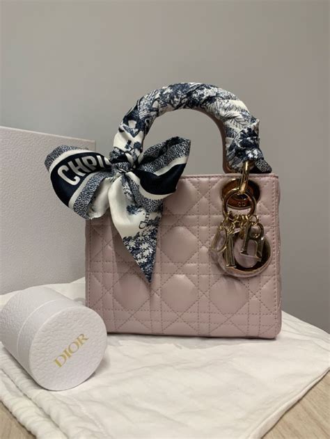 dior light blue twilly|lady Dior handbags twilly.